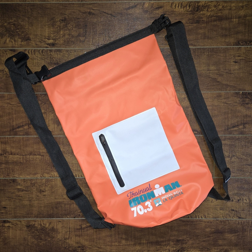 Trainual Ironman 70.3 Indian Wells Quinta Triathlon Waterproof Dry Bag Orange